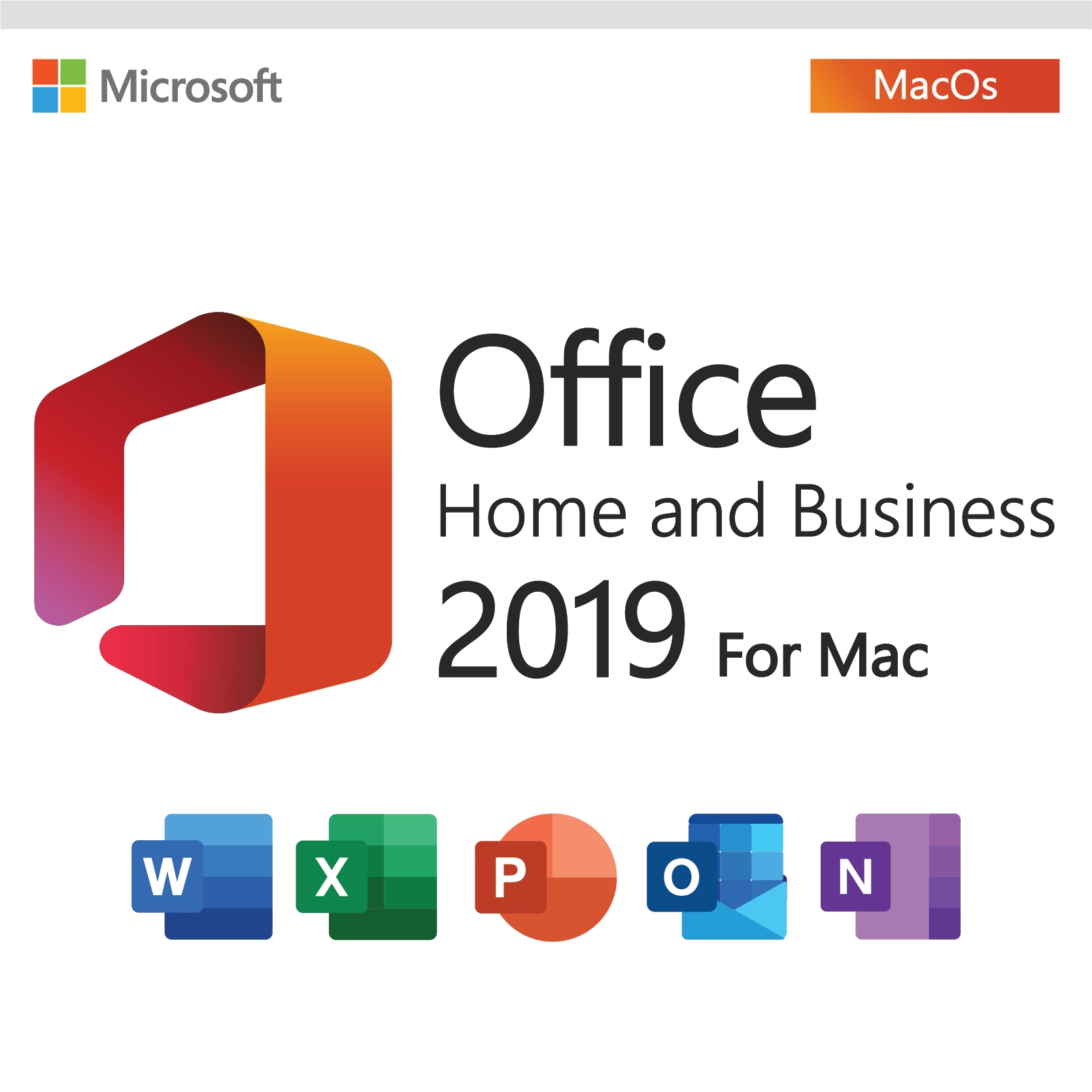 Microsoft Office 2019 Home and Business For Mac - Lifetime License